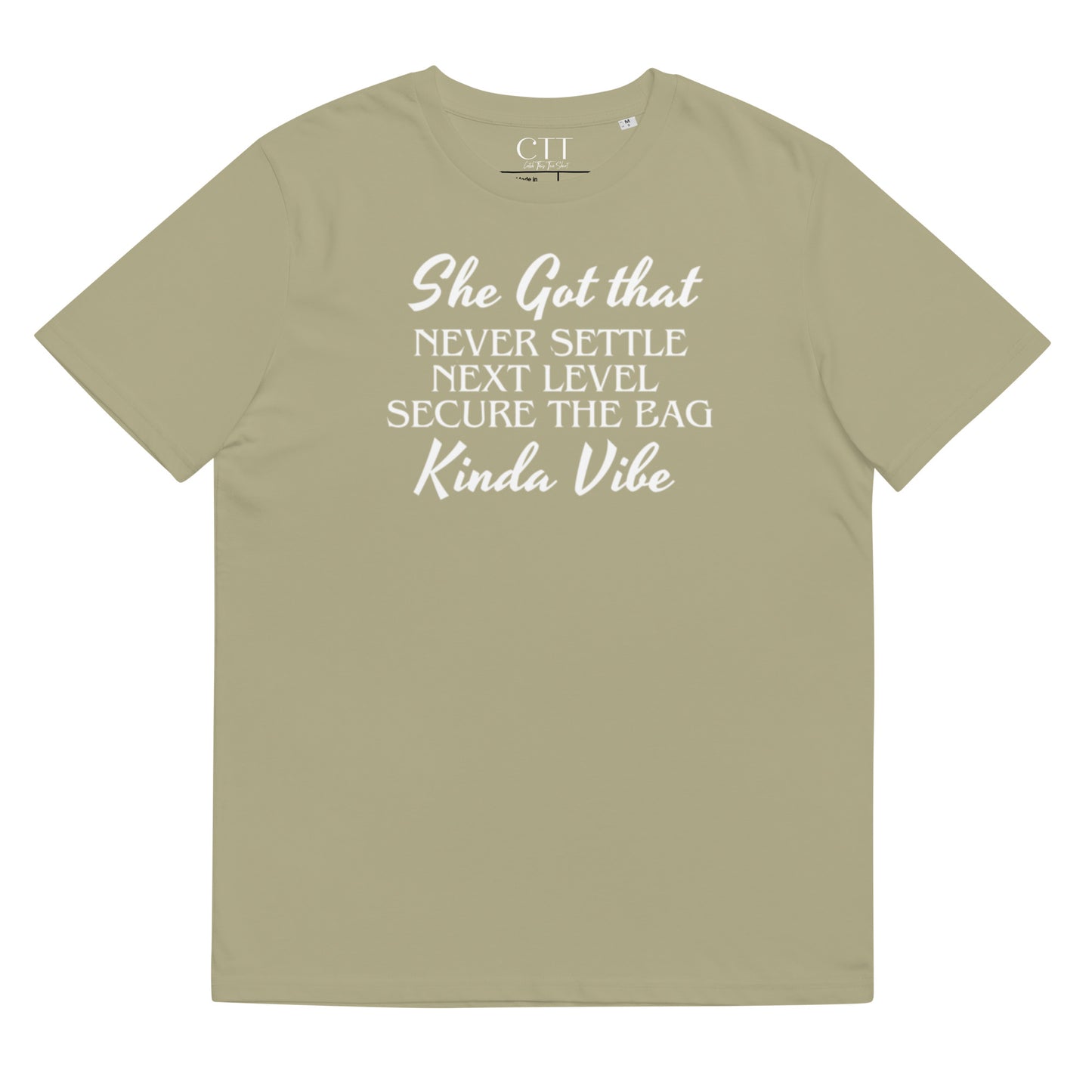 She's Got That Next Level Vibe Unisex organic cotton t-shirt