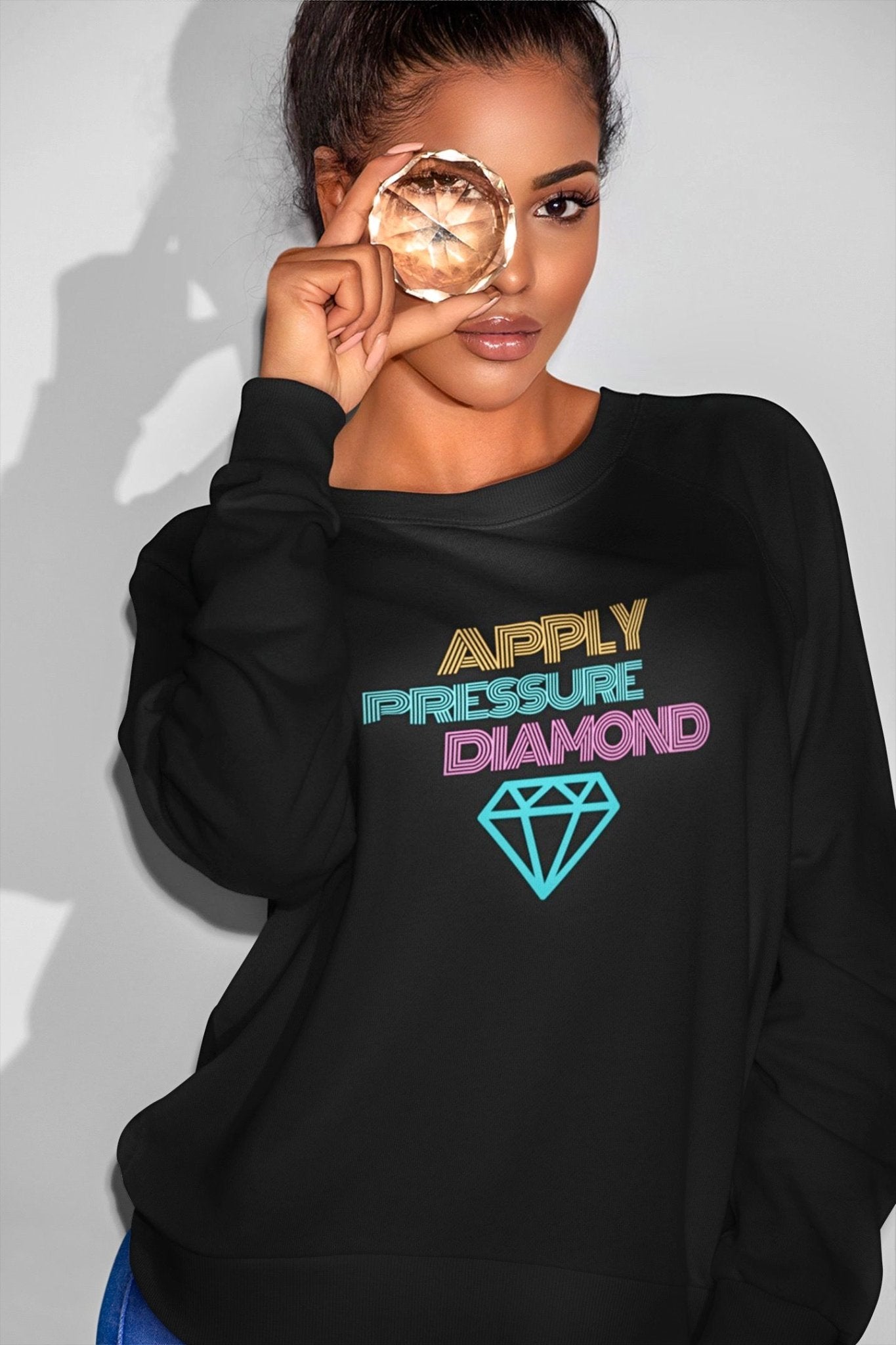 Apply Pressure Diamond Unisex Sweatshirt - Catch This Tea Shirts