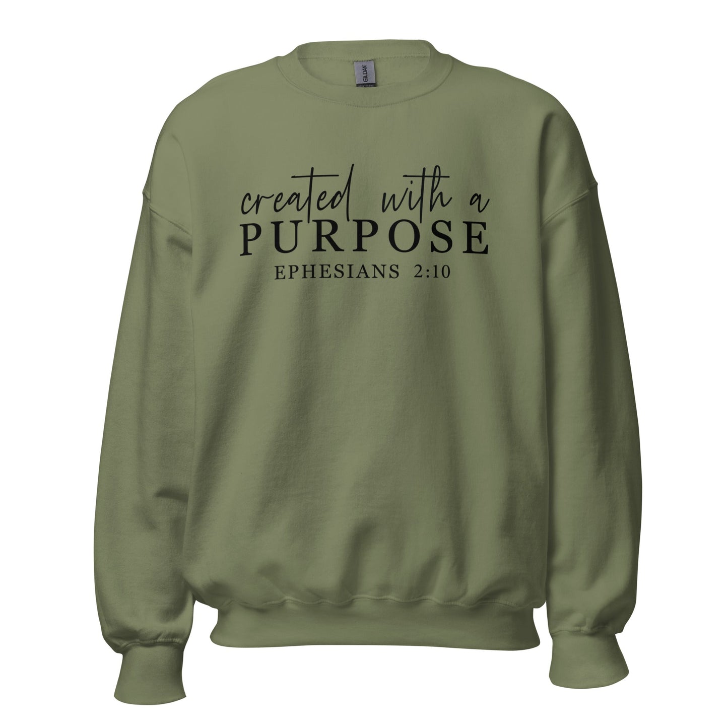 Created With A Purpose Unisex Sweatshirt - Catch This Tea Shirt