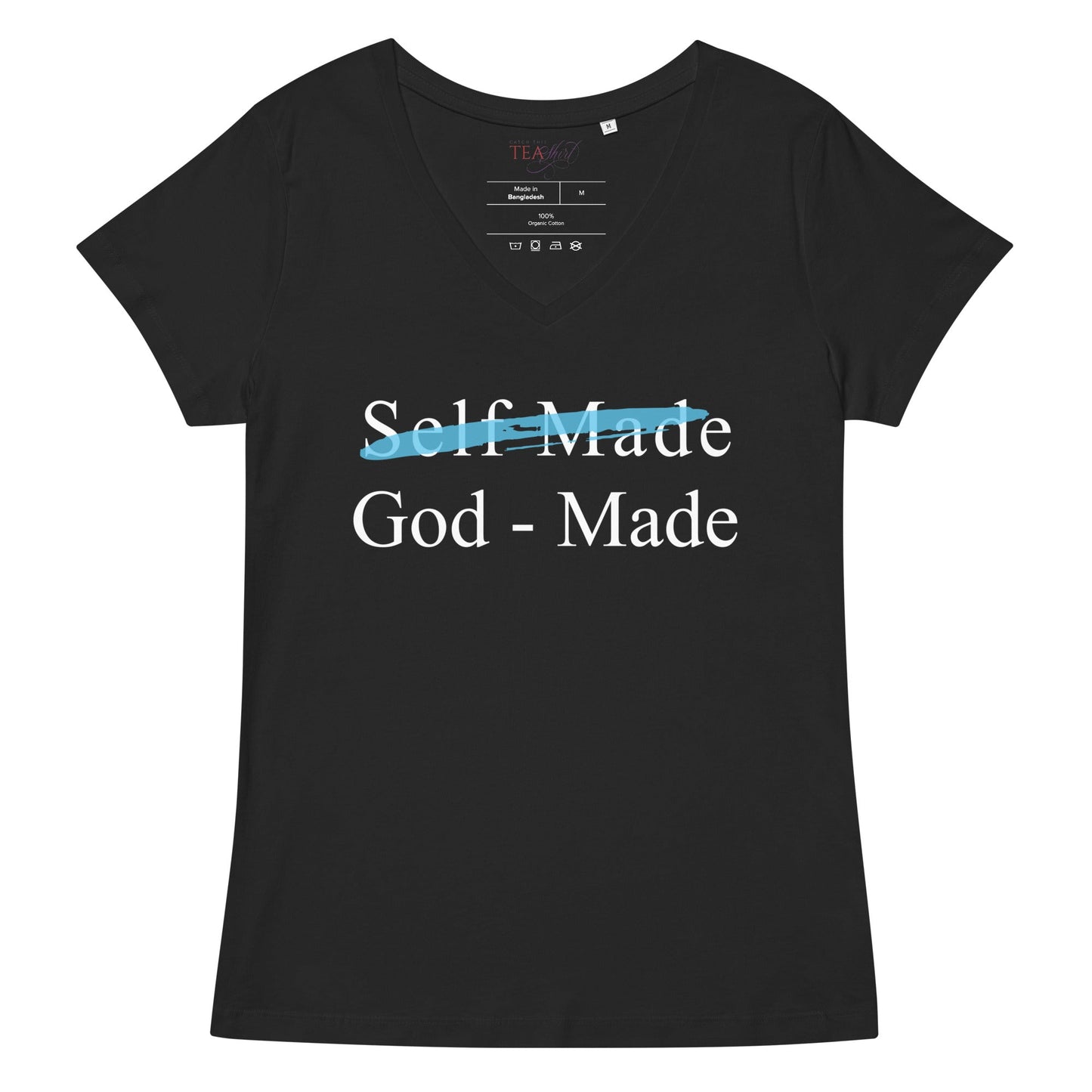 God Made | Short Sleeve V-Neck T-Shirt - Catch This Tea Shirts