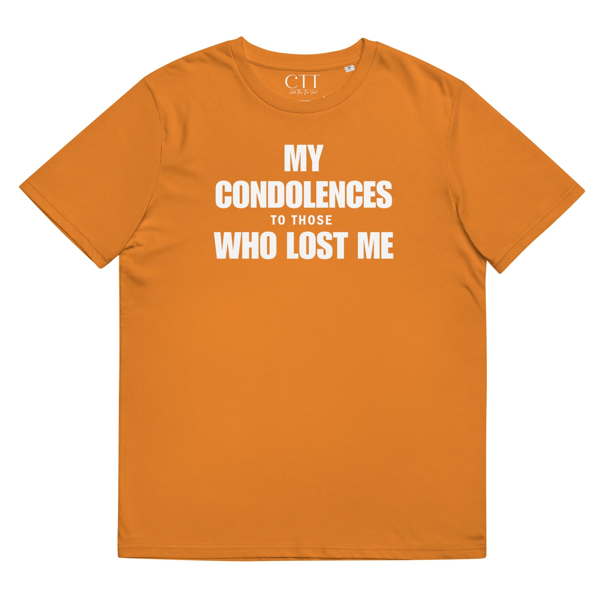 My Condolences To Those Who Lost | Premium Soft Organic Cotton T-shirt | Unisex - Catch This Tea Shirts