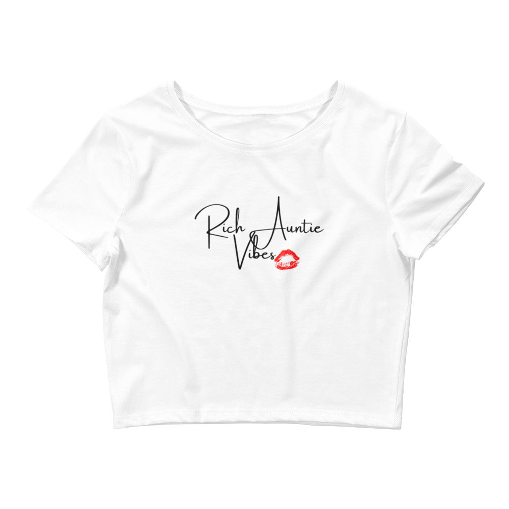 Rich Auntie Vibes Women’s Crop Tee - Catch This Tea Shirts