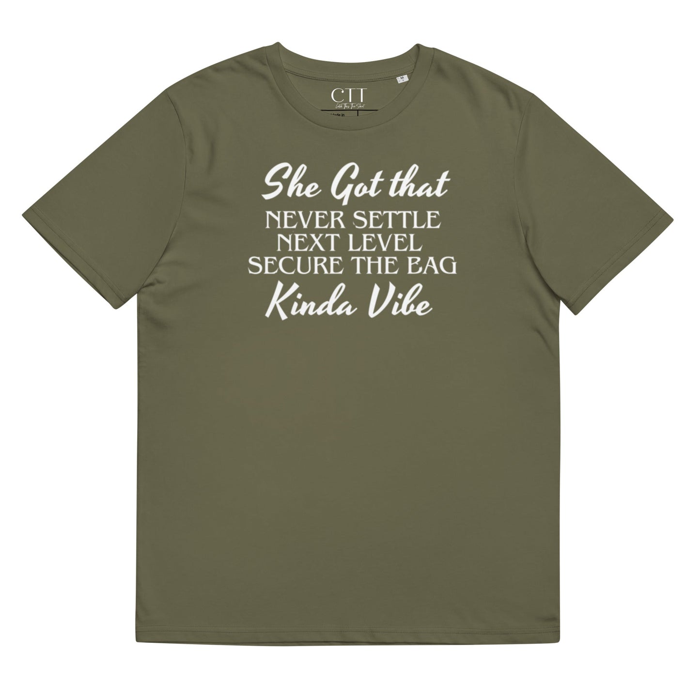 She's Got That Next Level Vibe Unisex organic cotton t-shirt - Catch This Tea Shirt