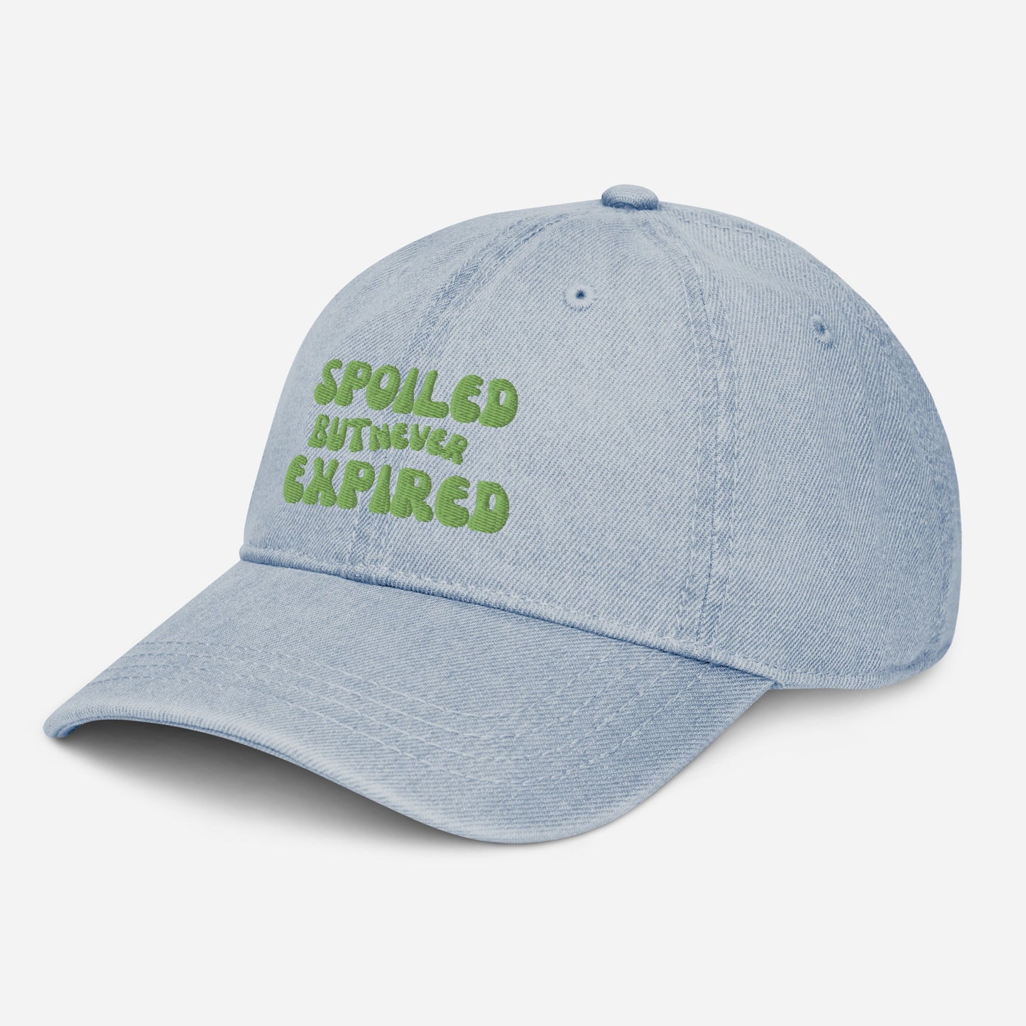 Spoiled But Never Expired Denim Hat - Catch This Tea Shirts