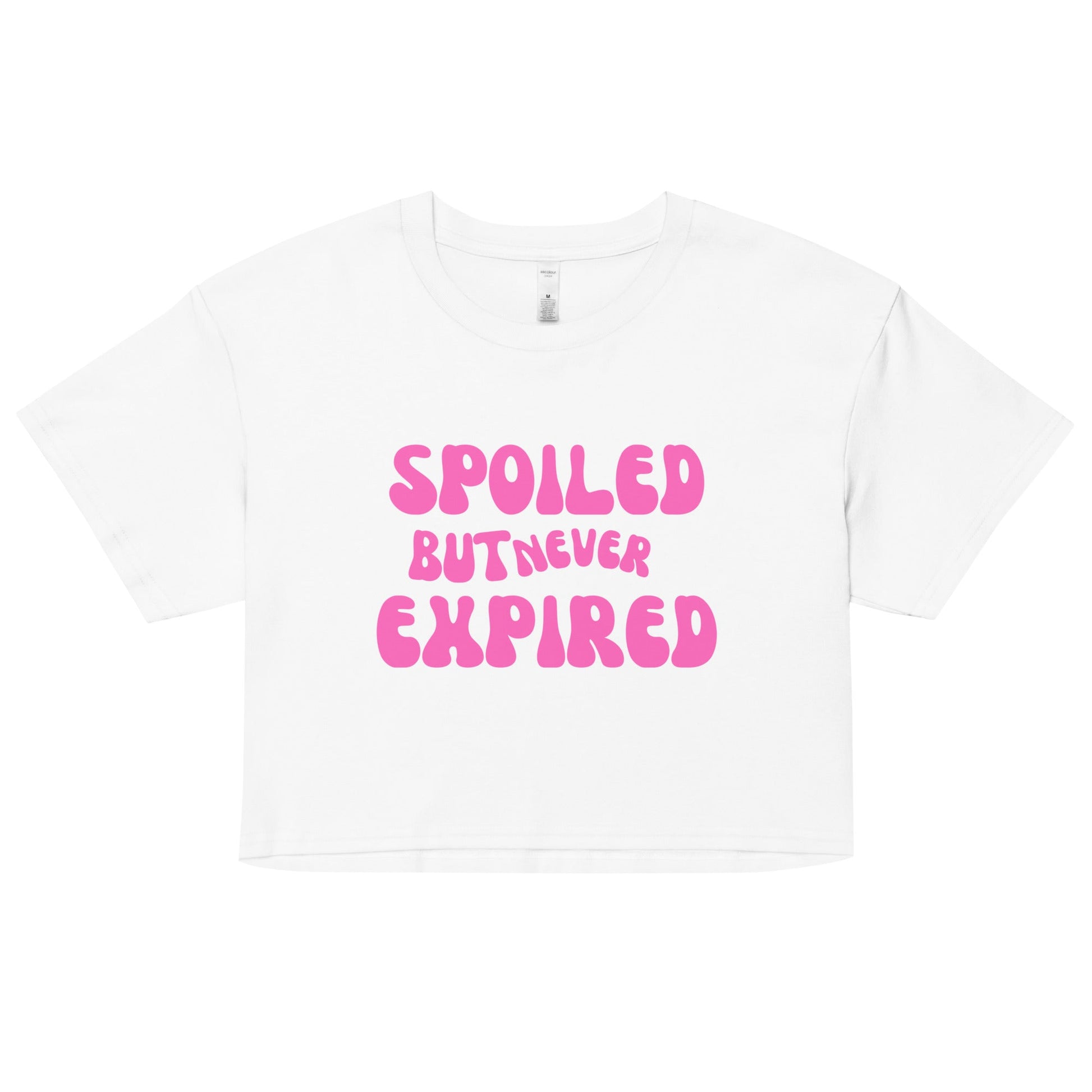 Spoiled But Never Expired Women’s crop top - Catch This Tea Shirts