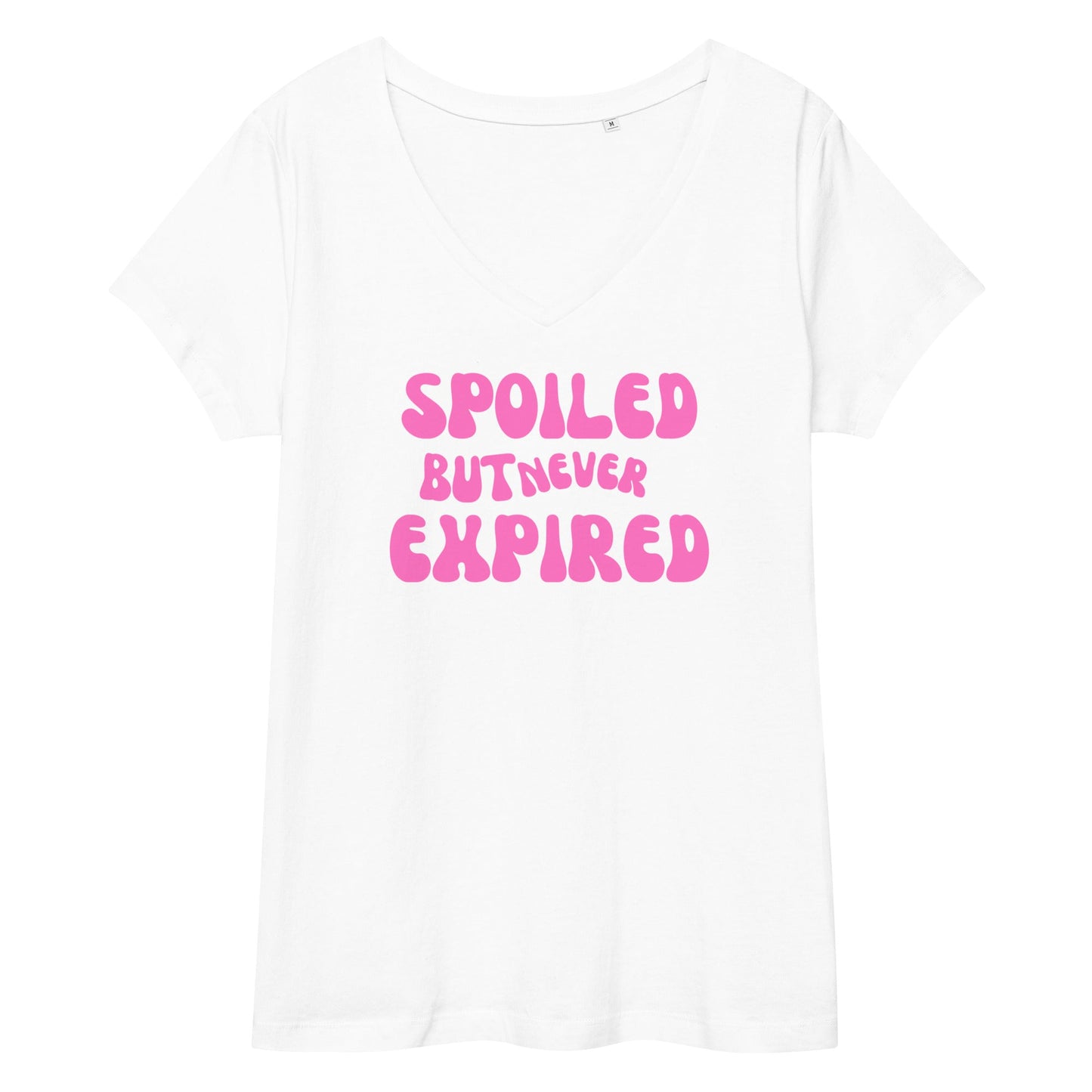 Spoiled But Never Expired Women’s fitted v-neck t-shirt - Catch This Tea Shirts